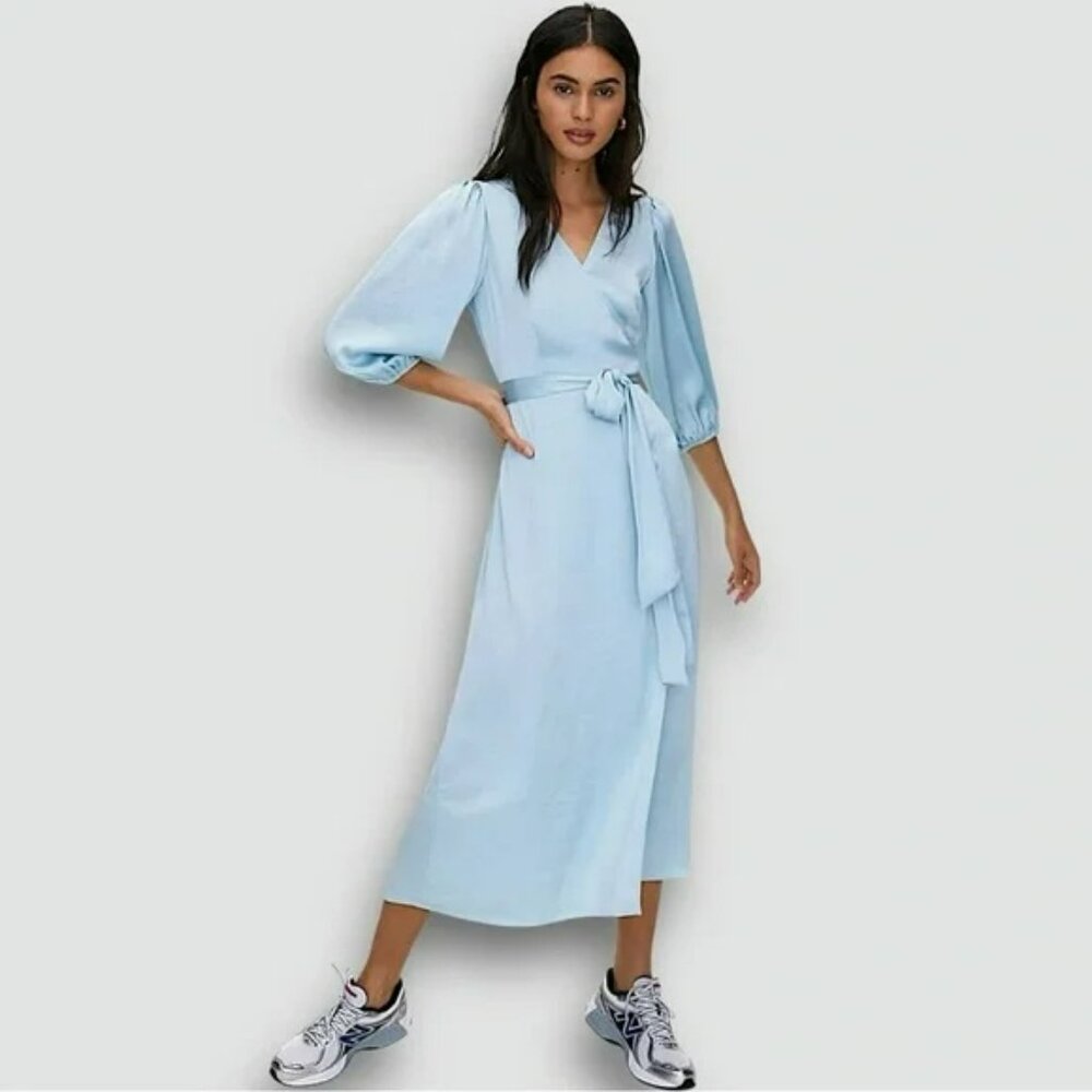 Aritzia Light Blue Long Sleeve Dress